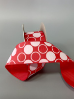 Репсовая лента. Ширина - 4 см. Цвет - красный. Цена указана за 1 метр