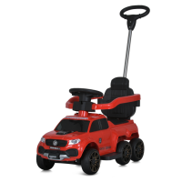Дитяча каталка-толокар M 5900EBLR, електромобіль з пультом управління 3в1, червоний.