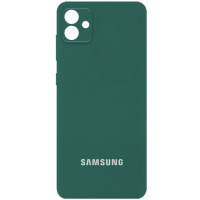 Чохол Silicone Cover Full Camera (AA) для Samsung Galaxy A04, Зелений / Pine green - купити в SmartEra.ua