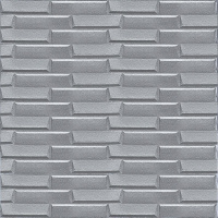 3D панель самоклеющаяся кладка 770х700х5мм Серебро (034) SW-00000217