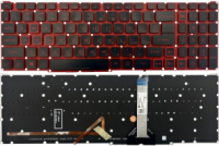 Клавіатура для ноутбука Acer Nitro 5 AN515-57 AN515-45 AN517-41 AN517-52 AN517-57 Прямий Enter підсвітка Original PRC