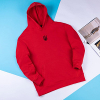 Худі Pobedov 001 - Герб 4 см наклейка чорна Червоний