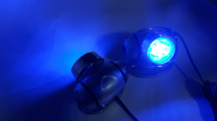 Подсветка-фонарь наружная KL-25 2x8 LED Blue круг (пара)