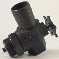 Ялинка з краном на шланг НТ, кут 90° - 1¼” × Ø38 мм HIMA