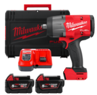 Гайковерт акумуляторний 1/2« MILWAUKEE, M18 FHIW2F12-502X, 2034Нм, (зарядний пристрій M12-18FC, 2 акумулятори М18 В5 5Аг, HDкейс