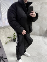 Куртка зимова (матова) зі знімним капюшоном виробництво Україна