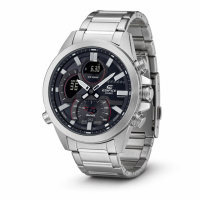 Чоловічий годинник Casio Edifice ECB-30D-1A зі сталевим браслетом, Bluetooth та водозахистом 10 ATM