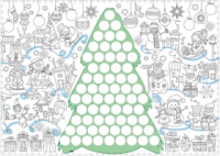 Обои-раскраски Елка с наклейками 60*84 C-84001