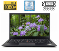 Ультрабук Б-класс Lenovo ThinkPad X1 Carbon (5th Gen) / 14« (1920x1080) IPS / Intel Core i5-7200U (2 (4) ядра по 2.5 - 3.1 GHz) / 8 GB DDR3 / 256 GB