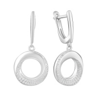 Серебряные серьги CatalogSilver с фианитами (2129790)