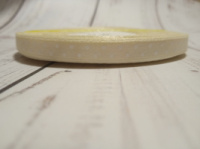 Стрічка атласна в горох. Колір: Молочний. Розмір: 0,6 см