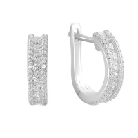Серебряные серьги CatalogSilver с фианитами (2160960)