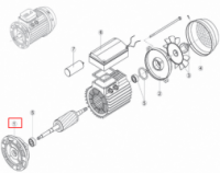 Кришка передня (фланець) насоса Kripsol NK-RMOT0001.00R MEC 63