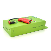 Аудиоконвертор iKAKU KSC-377 MAIQI 4 in 1 audio converter Lightning, Red, Box