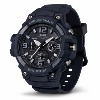Чоловічий годинник Casio MCW-100H-1A3 спортивний хронограф з водозахистом 10 ATM