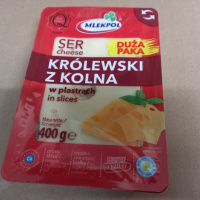 Сыр Krolewski z kolna Mlekpol 400г, Польша