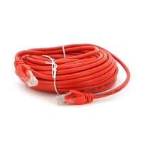 Патч-корд литой RITAR, UTP, RJ45, Cat.5e, 15m, красный, Cu (медь)