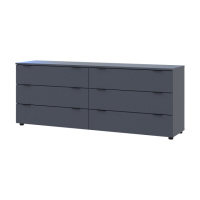 Комод Doros Рон 9 Графит 6 Ящиков 160х38х62 DRS-011778 (41516176)