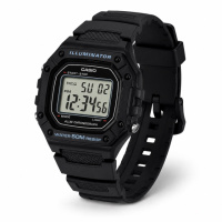 Чоловічий годинник Casio W-218H-1A — електронний спортивний годинник з підсвічуванням та захистом 5 ATM