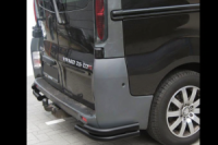 Задние Углы AK003-Двойные Black (Нержавейка) для Opel Vivaro 2001-2015 гг