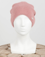 Жіноча зимова рожева шапка