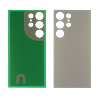Заднее стекло корпуса для Samsung S928 Galaxy S24 Ultra Titanium Gray (серое)