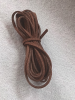 Шнур замшевый/ ширина 3 мм/ коричневый/ 3 метра