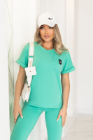 Спортивний літній костюм «Total» | Норма і батал М'ятний, 50-52