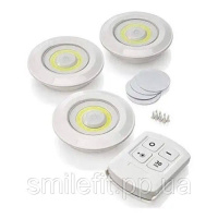 Набір із трьох LED Ламп BAILONG BL-1012 з Пультом та Таймером Відключення Два Режими Яскравості