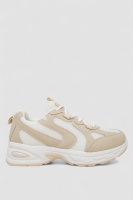 Кроссовки женские, цвет бело-бежевый, 248RN90-20