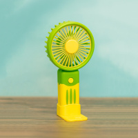 Вентилятор аккумуляторный Handheld Fan JX-991 Зелёный-жёлтый, портативный вентилятор беспроводной (ST)