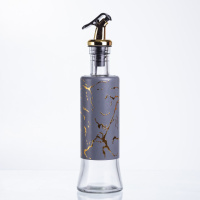 Бутылка для масла с дозатором 300 мл, серый мрамор HP-1345