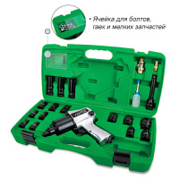 Пневмогайковерт с набором головок 1/2« 20ед. (KAAA1660B) TOPTUL GDAI2002E