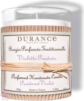 Парфюмированная свеча Durance Perfumed Handcraft Candle 180 г Пудрова фіалка