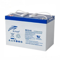 Аккумуляторная батарея GEL RITAR DG12-65, Gray Case, 12V 65Ah ( 350 х 167 х 182 ), 21 kg Q1/48