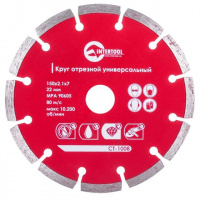 Диск отрезной сегментный, алмазный 150 мм, 22-24% INTERTOOL CT-1008