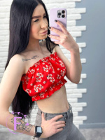 Літній топ з рюшами «Ruffie» оптом | Розпродаж моделі