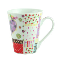 Чашка «FLOWER» фарфор, фіолетова