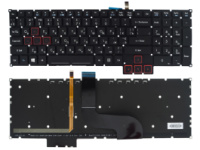 Клавиатура Acer Predator 15 G9-591 G9-591G G9-591R G9-592 G9-593 17 G5-793 G9-791 G9-792 чорна без рамки підсвітка прямий Enter