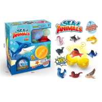 Набір тварин  морські мешканці в яйці, 10 штук.