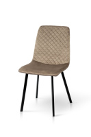 Стілець Некст, чорний/велюр мокрий пісок