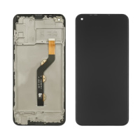 Дисплей для Infinix Hot 9 (X655) с чёрным тачскрином и корпусной рамкой