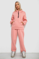 Спортивный костюм женский на флисе, цвет персиковый, 238R5726