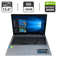 Ноутбук Asus X550LN / 15.6« (1366x768) TN / Intel Core i7-4510U (2 (4) ядра по 2.0 - 3.1 GHz) / 12 GB DDR3 / 128 GB SSD / nVidia GeForce 840M, 2 GB