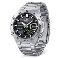 Чоловічий годинник Casio Edifice EFV-C110D-1A3 зі стрілково-електронним циферблатом та сталевим браслетом