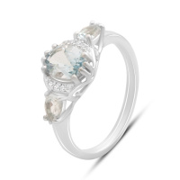 Серебряное кольцо CatalogSilver с натуральным топазом 2.048ct, вес изделия 2,91 гр (2188278) 18.5 размер