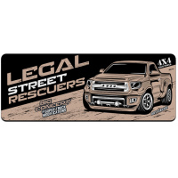 Коврик 300*700 тканевой Legal street rescuers с боковой прошивкой, толщина 2 мм, Beige, Пакет