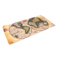 Коврик 400*800 тканевой Карта мира с боковой прошивкой, толщина 3 мм, цвет Beige, Пакет