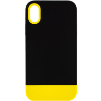 Чехол TPU+PC Bichromatic для Apple iPhone X / XS (5.8«») Black / Yellow - купити в SmartEra.ua