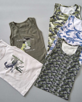 Майка дитяча на хлопчика  2-3, 4-5, 6-7, 8-9, 10-11, 12-13  років   5шт